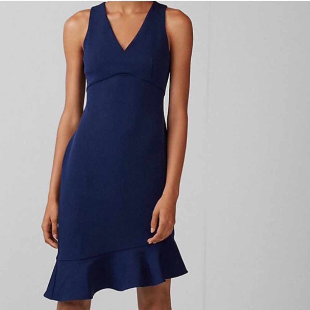 Express black asymmetrical dress NWT